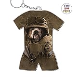 Cute Keychain Combat Sam Dog Keyring World Cup Polo