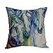 Moslion Watercolor Horse Pillow,Home Decorative Throw Pillow Cover Cotton Linen Cushion for Couch/Sofa/Bedroom/Livingroom/Kitchen/Car 18 x 18 inch Square Pillow case