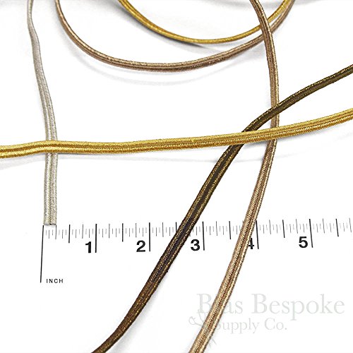 5 Yards of ALIK 6mm, Bullion Soutache Braid, Dull Gold