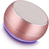 NUBWO Portable Bluetooth Speakers with Mic, Hands-free Function, Built-in Mic, Enhanced Bass for iPhone, iPad, Blackberry, Samsung and More (Rose Gold)