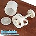 LOUTYTUO Mid-Autumn Festival Hand-Pressure Mooncake Mold Cookie Stamps DIY Pastry Tool With 6 Pcs Flower Mode Pattern