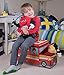 Clever Creations Fire Truck Collapsible Storage Organizer Storage Box Folding Storage Ottoman for Your Bedroom | Perfect Size Storage Chest for Books, Shoes & Games