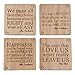 Harry Potter Quotes Coasters, Harry Potter Letter Wood Coasters Set of 4, Mens Harry Potter Party Favors, Harry Potter Gifts for Women, Harry Potter Decorations