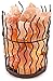 CRYSTAL DECOR Natural Himalayan Salt Lamp in Pillars Design Metal Basket Lamp with Dimmable Cord