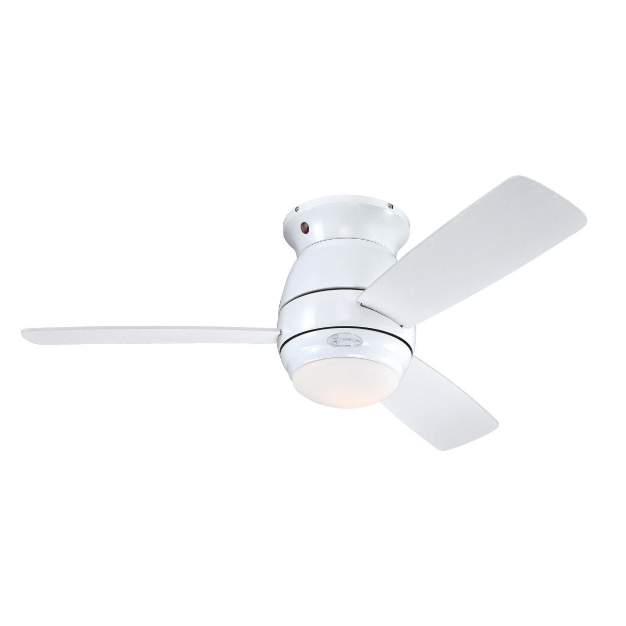Westinghouse Lighting 72180 Halley 112 cm White Indoor Ceiling Fan, Light Kit with Opal Frosted Glass