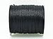 Black 1mm Bugtail Satin Cord Shamballa Macrame Beading Nylon Kumihimo String (210ft Spool)