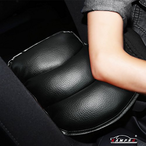 GAMPRO Luxury PU Soft Leather Car Center Console Cushion(11x 8.6 inches) Vehicle Seat Cushions Armrest Pillow Pad for Car Motor Auto Vehicle, Raises Your Center Console.(Black) - Thumbnail 6