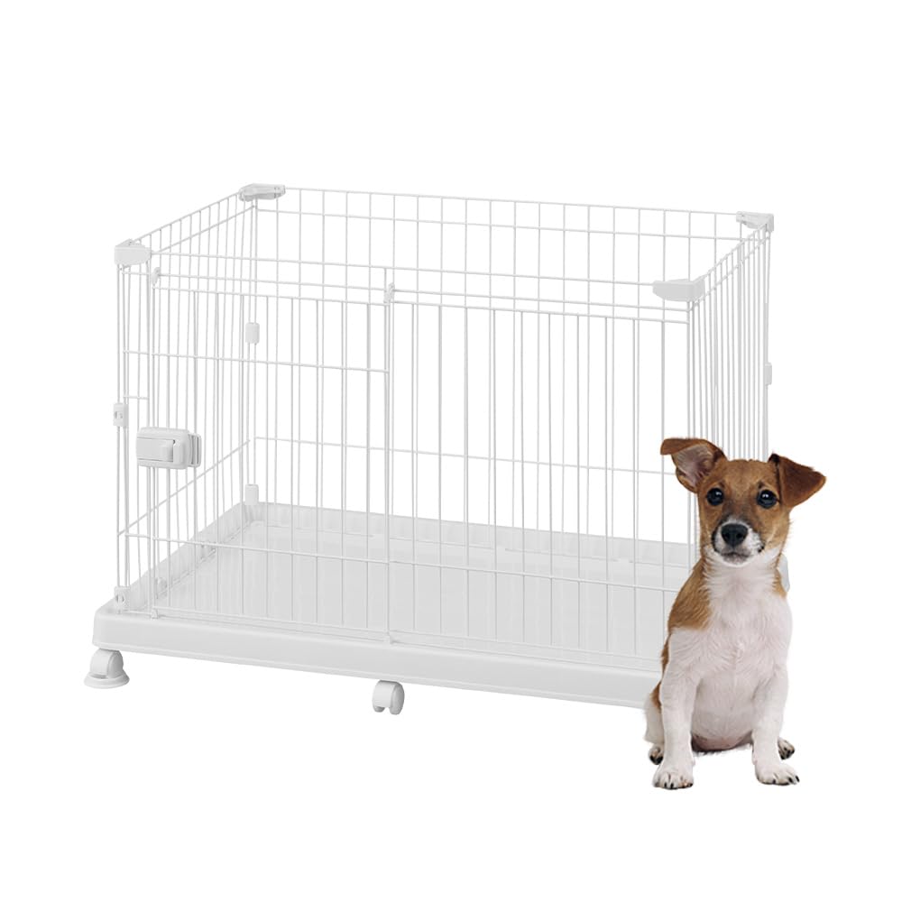 アイリスオーヤマ システムサークルトレー付き STS-600TN ホワイト 小型犬用 幅93×奥行63×高さ64.5cm商品画像