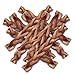 GigaBite 12 Inch Odor-Free All Natural Braided Bully Sticks by Best Pet Supplies - Pack of 10