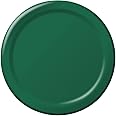 Creative Converting Touch of Color 24 Count Paper Dessert Plates, Hunter Green