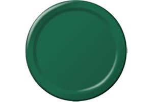 Creative Converting Touch of Color 24 Count Paper Dessert Plates, Hunter Green