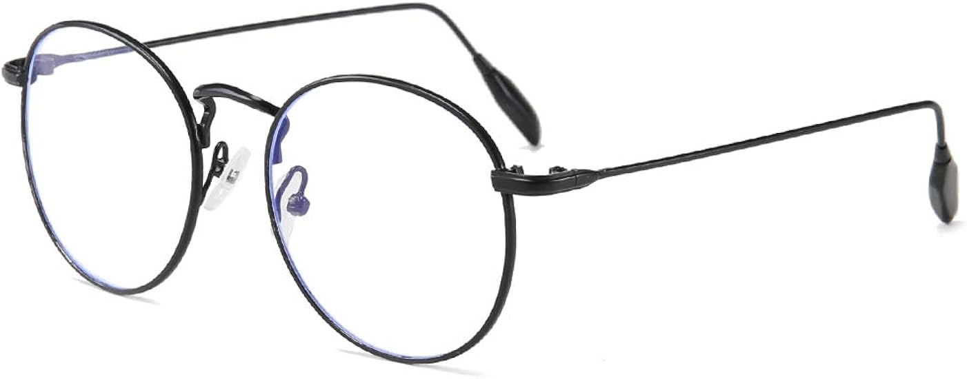 blue round eyeglass frames