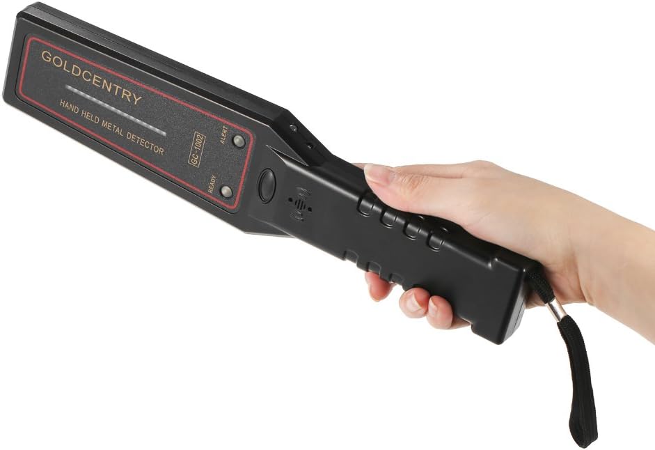 ReaYouth Handheld Metal Detector Safety Inspection Security Scanner Scanning Tool With 16 LED Indicator Lights & Buzzer Vibration (A)