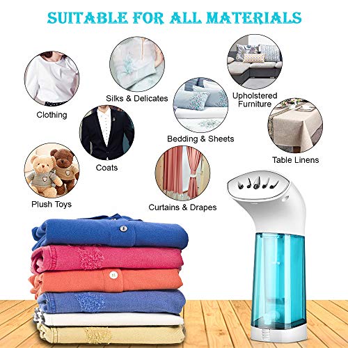 SUMGOTT Vertical Steam Steamer, Portable Travel Iron for Different Clothing, Eliminates Wrinkles and Odors, 1000W Steamer Vertical Steamer with 120ml Water Tank and Brush [Latest Version] - Thumbnail 4