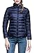 Women's Lightweight Packable Down Puffer Coat Fall and Winter Stylish Jacket Navy US Medium(Asian 2XL)