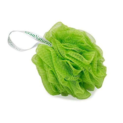 Bath & Shower Mesh Pouf Sponge Loofah - 4 Color Pack Set - Scrubber works with Body Wash, Shower Gel, and Lotion - For Men, Women, and Kids - Poufs Scrub with Exfoliating Texture - Thumbnail 4