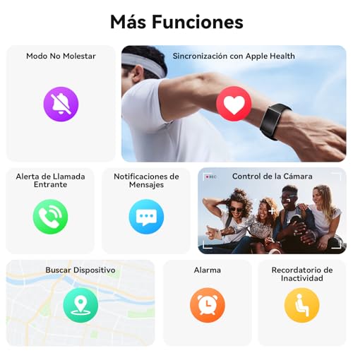 iSo Tech Bluetooth Smart Bracelet without Screen for Women and Men, Fitness Tracker 24/7 Heart Rate and Sleep Monitor with AI Analysis, 60 Days Battery, 170+ Sports Modes, No Subscription
