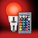 RGBW LED Light Bulb - Color Changing with Remote Control Energy Saving Lamps