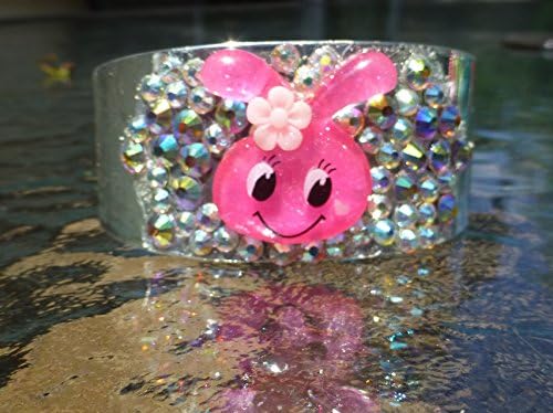 Pink Kawaii Bunny Cuff Bracelet / Kawaii Kandi
