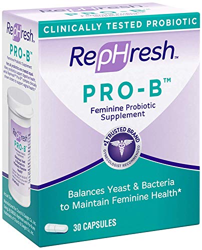 Pro-B Probiotic Feminine Supplement Capsules, 30 Count (2 Pack)