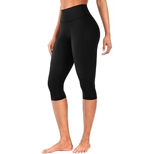 YEOREO Ease Womens Workout Capri Leggings Hidden Scrunch Gym Yoga Pants | High Waisted, Buttery Soft, Yoga, No Front Seam, Ca
