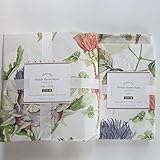 Pottery Barn THISTLE FLORAL PRINT Duvet Cover King/California King & Two Euro Shams ~*~