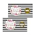 Paper Clever Party Bridal Shower Scratch Off Games (28 Pack) Elegant Black Stripe and Pink Floral Scratch Off Baby Shower Game for Door Prizes, Raffle Drawing, Wedding Favor