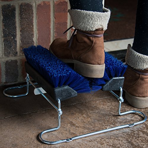 Carlisle 4042414 Commercial Boot 'N Shoe Brush Scraper with Chrome