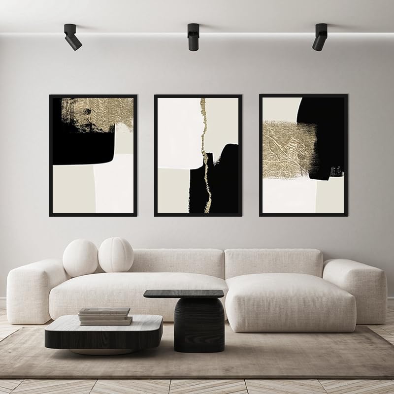 QPLGTU Geometric Abstract Poster Set, Plant Art Decoration Pictures, Printed Posters on The Background Wall of The Living Room and Bedroom, Frameless (Style 4, 20x30cm*3) — image 1