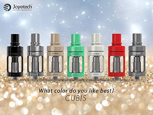 JOYETECH CUBIS Clearomizer Verdampfer mit Edelstahl- und Clapton Coils Top Fill schwarz NEU