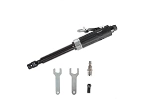 ASABOCAI Extra Long Extension 1/4" and 1/8" Straight Air Die Grinder, High Speed Extended Long Shaft Air Die Grinder Tool