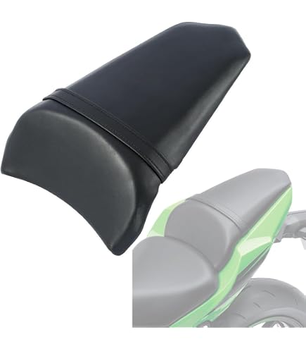 thumbnail image 2 of Motorcycle Black Synthetic Leather Rear Passenger Seat Replacement Fit For Kawasaki Ninja 650 Ex650 2012 2013 2014 2015 2016 2 of 14