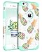 BENTOBEN iPhone 6S Plus Case, iPhone 6 Plus Case Pineapple Girly Slim Phone Case Cover, Green