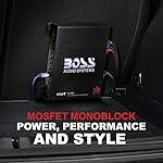 BOSS-Audio-Systems-R1100M-Monoblock-Car-Amplifier-1100-Watt-Amp-24-Ohm-Stable-Class-AB-Mosfet-Power-Supply-Remote-Subwoofer-Control-Subwoofer-Amplifier