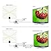 TEC.BEAN Indoor Amplified HD TV Antenna 50 Mile Range with Detachable Amplifier Signal Booster, USB Cable and 16.5FT High Performance Cable(Clear)