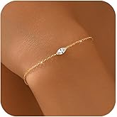 IPEPPY 925 Sterling Silver Marquise Cut Cubic Zirconia Bracelets for Women 14k Gold Plated Tear Drop Fake Diamond Crystal Link Bracelet Wedding Bridal Prom Chain Jewelry Gifts for Bridesmaids