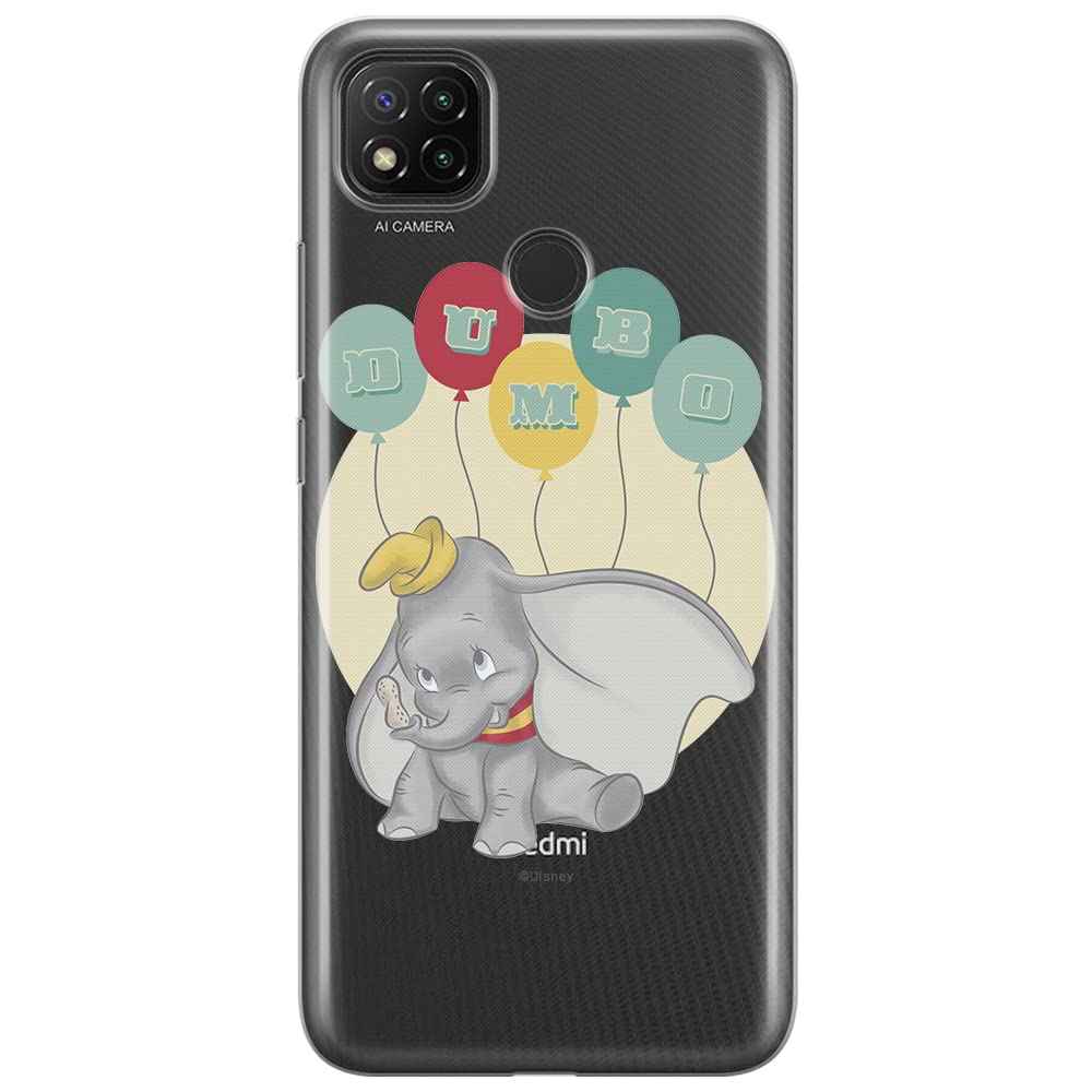 ERT GROUP mobile phone case for Xiaomi REDMI 9C original and officially Licensed Disney pattern Dumbo 003 optimally adapted to the shape of the mobile phone, partially transparent