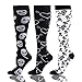 Compression Socks (20-30 mmHg) for Men & Women - 3 Pairs Best Stockings for Running, Flight, Travel, Nurses