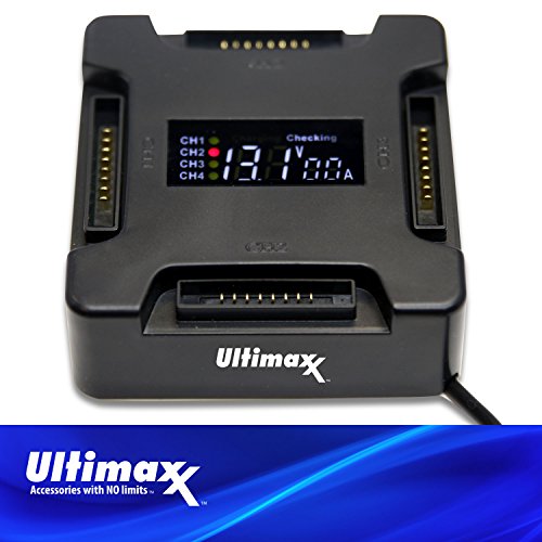 Ultimaxx Battery Charging Hub for DJI Mavic PRO with LCD Screen