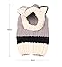 Winter Kids Warm Fox Animal Hats Knitted Coif Hood Scarf Beanies for Autumn Winter Grey