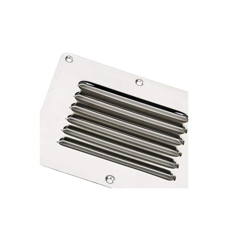 Angel Sar 8 In. Round Silver Stainless Steel Stainable Louvered Grille Cover Vent With Fly Screen Mesh Gable Vent Bh78fb96 - Foto 8