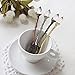 Yalulu 5Pcs Retro Crystal Alloy Stereoscopic Coffee Spoon Tea Spoon Dessert Spoon Ice Cream Spoons