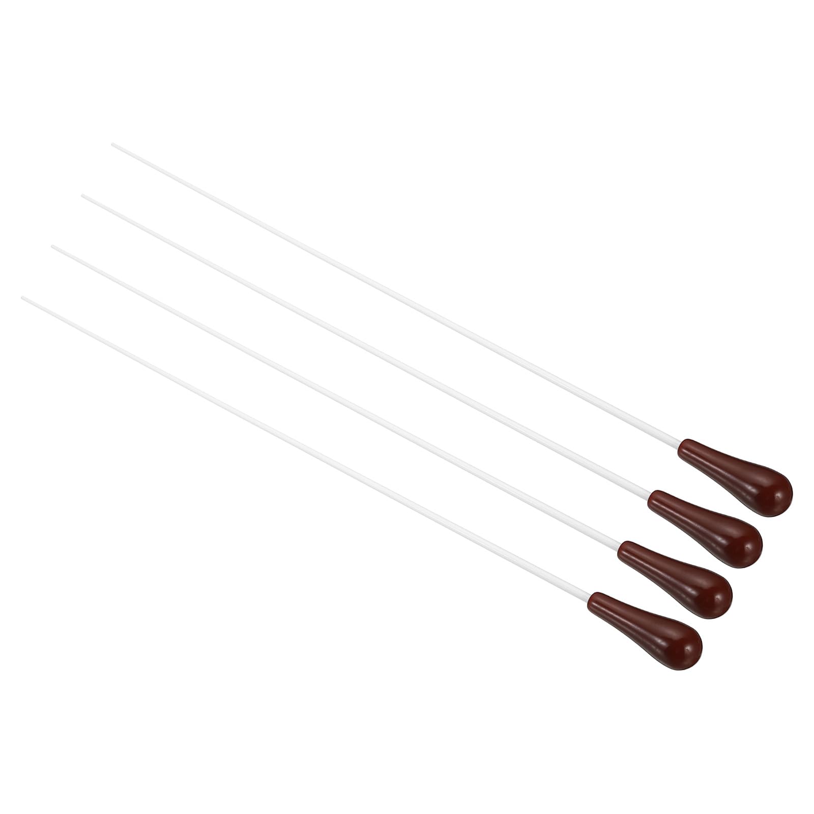 PATIKIL 38cm/15Inch Music Conductor Baton,4Pcs Orchestra Baton Resin Handle for Singing Leader Music Director Red