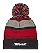 Sportoli Men's and Boys' Kids 3-Piece Striped Knit Cold Weather Accessory Set Warm Fleece Lined Pull On Hat Scarf and Gloves