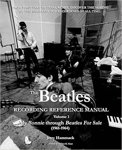 The Beatles Recording Reference Manual: Volume 1: My Bonnie through Beatles For Sale (1961-1964) (The Beatles Recording Reference Manuals)