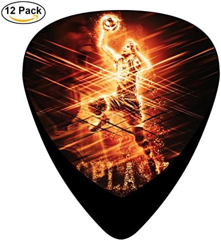Gufun Guitar Picks Stephen Curry Splash Custom Three Size Electric Celluloid Plectrums (12-Pack)