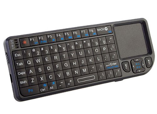 iPazzPort Mini Wireless Bluetooth Keyboard with Backlit and Laser Pointer for HPTC and Google/Android Smart TV Box KP-810-10BT