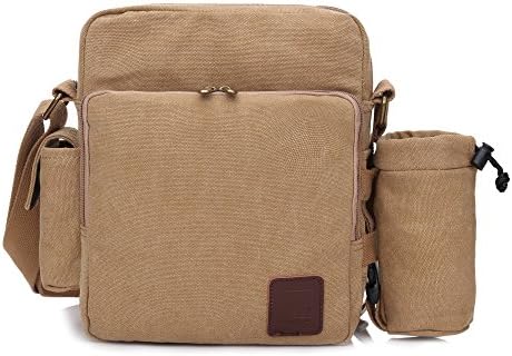 Kroeus Vintage Classic Canvas Messenger Bag Shoulder Bag Casual Travel