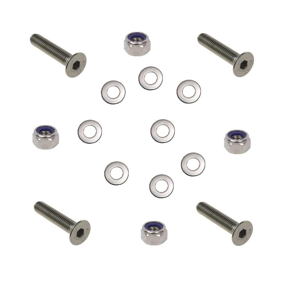 3mm Countersunk Bolt & Nut (4 Pack) M3 X 10mm (Including Head) A2