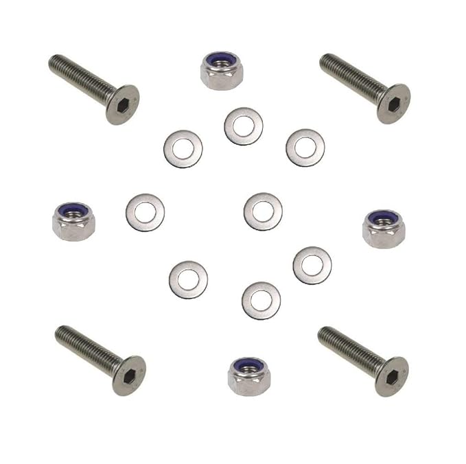 3mm Countersunk Bolt & Nut (4 Pack) M3 X 10mm (Including Head) A2